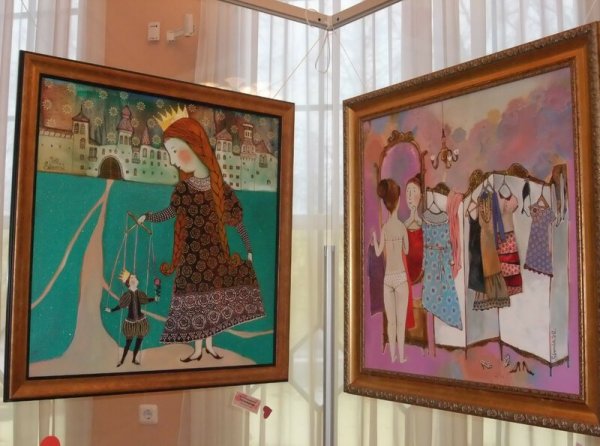 Картины Валентины Теличкиной на выставке