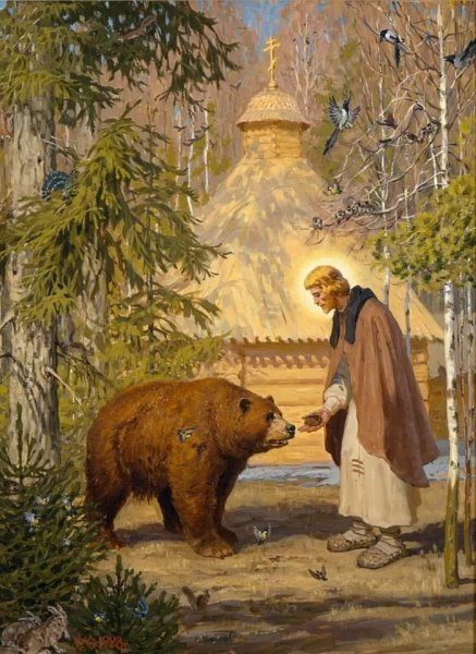 Сергий Радонежский живопись Ефошкин