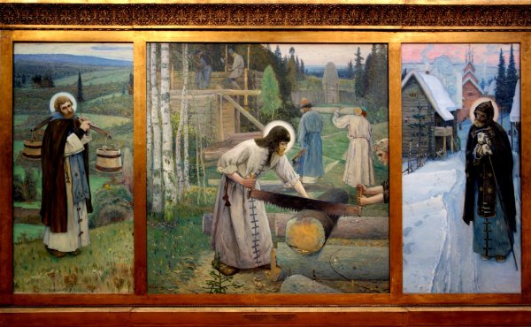 Нестеров Сергий Радонежский триптих