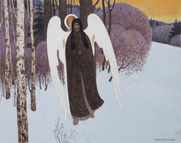 Сергий Радонежский живопись Простев