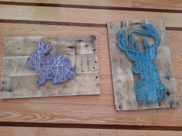 Панно из ниток