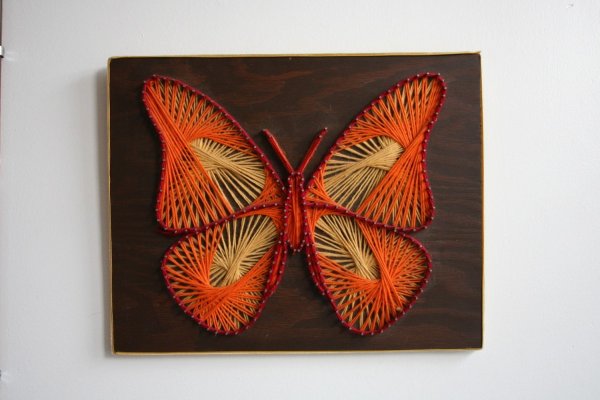 Картины из ниток и гвоздей