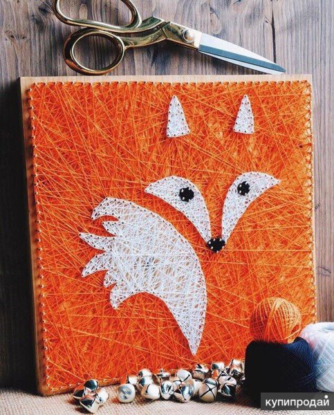 Поделки из ниток картины