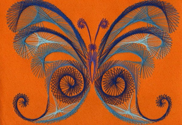 Декоративно прикладное искусство нитяная Графика