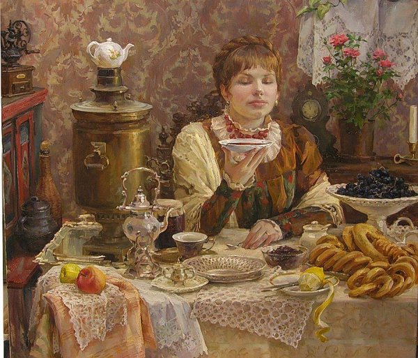 Полина Лучанова чаепитие