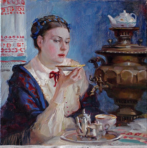 Чаепитие картина Кассат