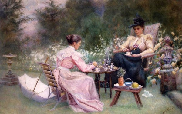 Борис Михайлович Кустодиев Купчиха за чаем