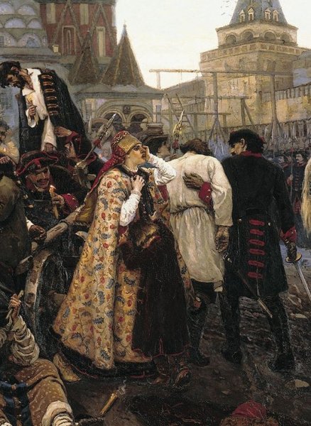 В. И. Сурикова "утро Стрелецкой казни" (1881).