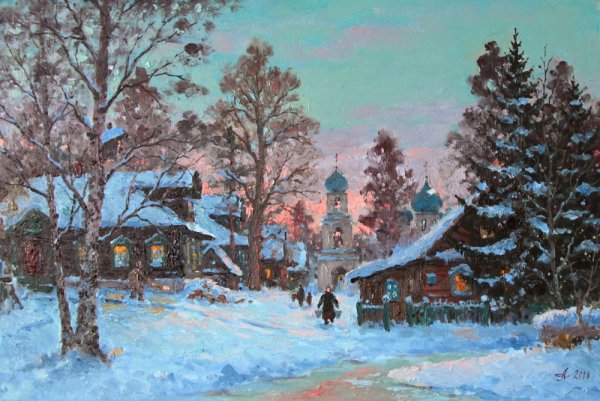 Русский зимний пейзаж