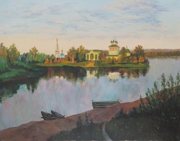 Исаак Левитан Вечерний звон картина