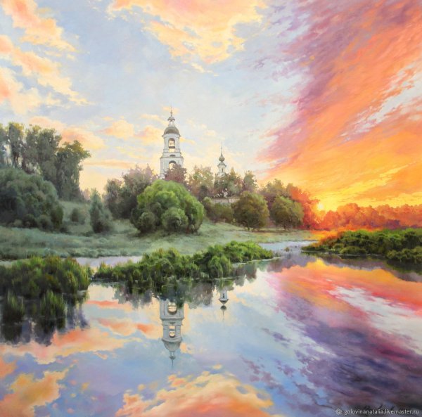 Вечерний звон.Исаак (Левитан)-1892