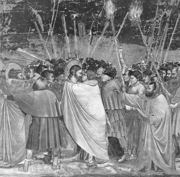 Джотто поцелуй Иуды фреска