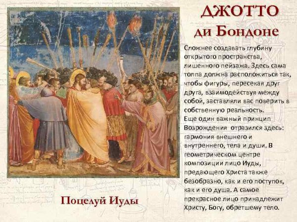 Джотто поцелуй Иуды