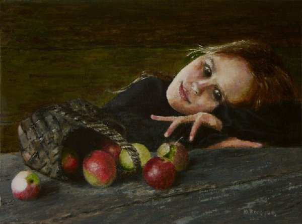 Картина яблочный спас Володин