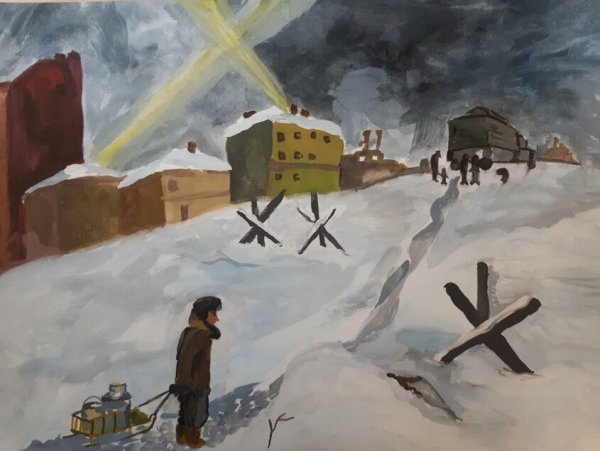 Блокада Ленинграда детская работа