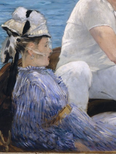 Эдуард Мане лодка-мастерская Моне. , 1874