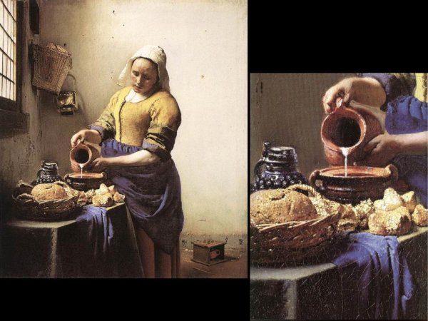 Ян Вермеер молочница 1658