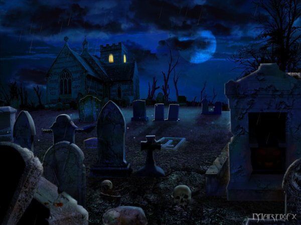 Новогодняя ночь на кладбище