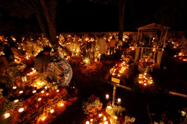 Dia de los muertos кладбище