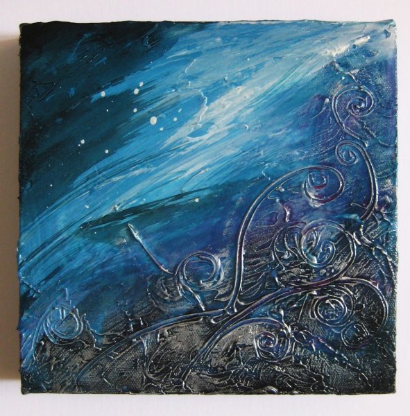 Текстурная живопись акрилом