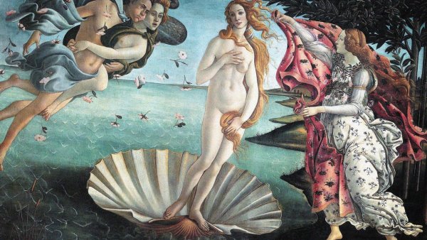 Сандро Боттичелли рождение Венеры фрагмент