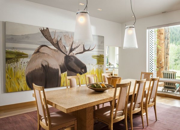 Панно над столом на кухне