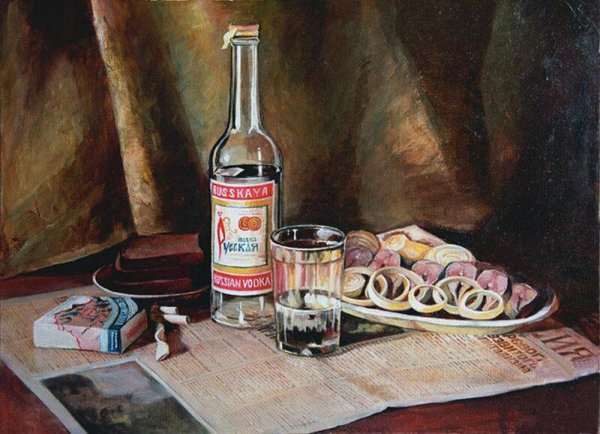 Водка в живописи