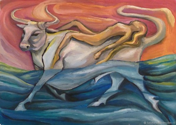 Серов похищение Европы бык Зевс