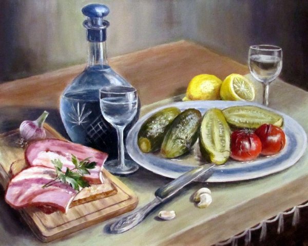 Бутерброд живопись