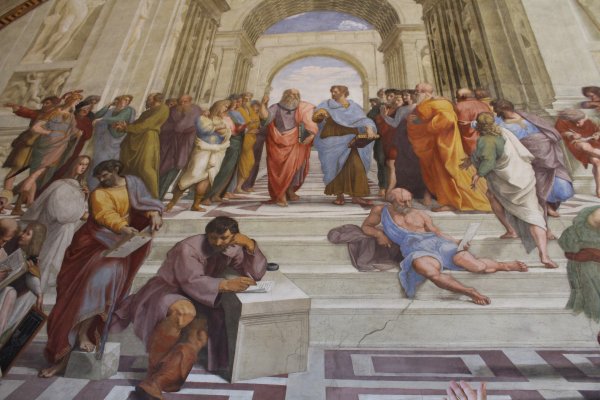 Рафаэль Афинская школа автопортрет