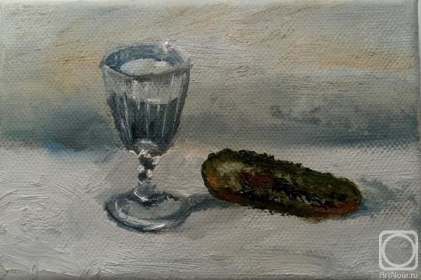 Натюрморт с рюмкой водки