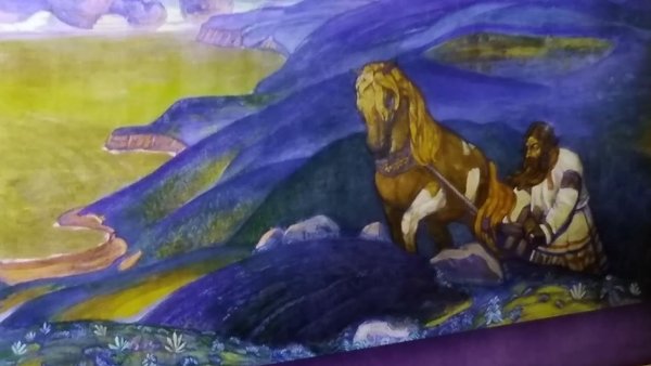 Картина Рериха Микула Селянинович