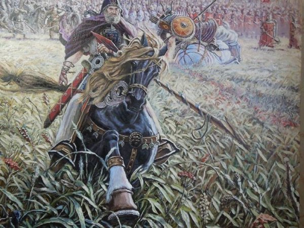 Картина Павла Рыженко победа Пересвета