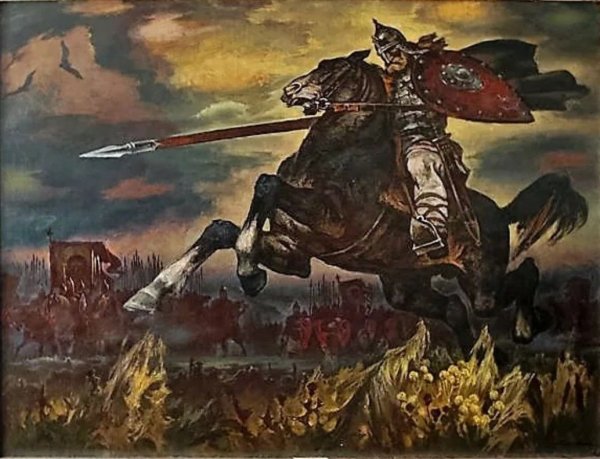 Картина Павла Рыженко победа Пересвета