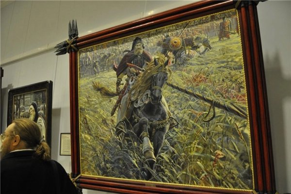 Картина Павла Рыженко победа Пересвета