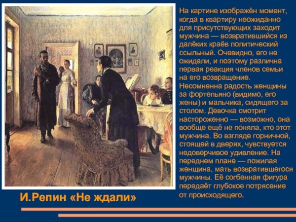 «Не ждали» и.Репин (1884—1888)