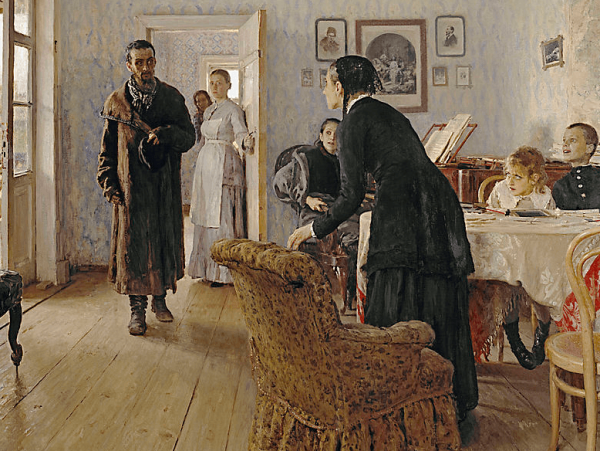 Репин Илья Ефимович не ждали, 1888, ГТГ