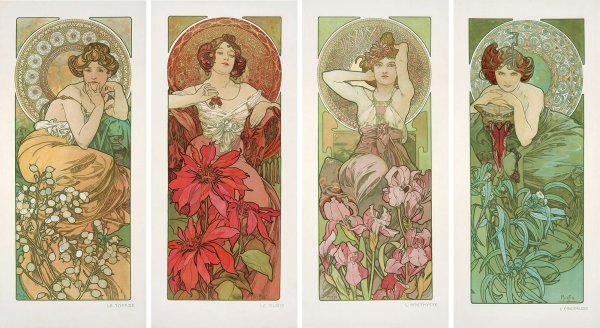 Альфонс Муха драгоценные камни