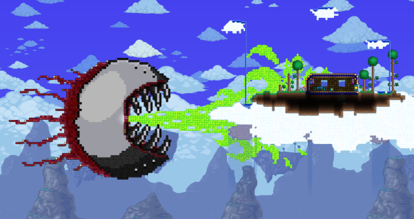 Terraria босс Небесный дракон