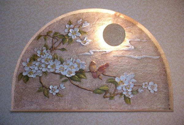 Трафарет для барельефа