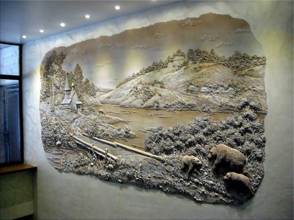 Панно из шпаклевки на стену