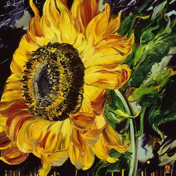 Подсолнухи Томас Дарнелл гиперреализм