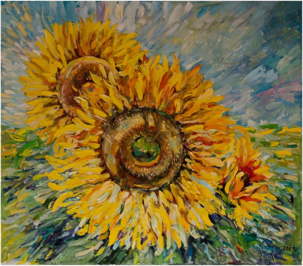 Наталья Гончарова Подсолнухи