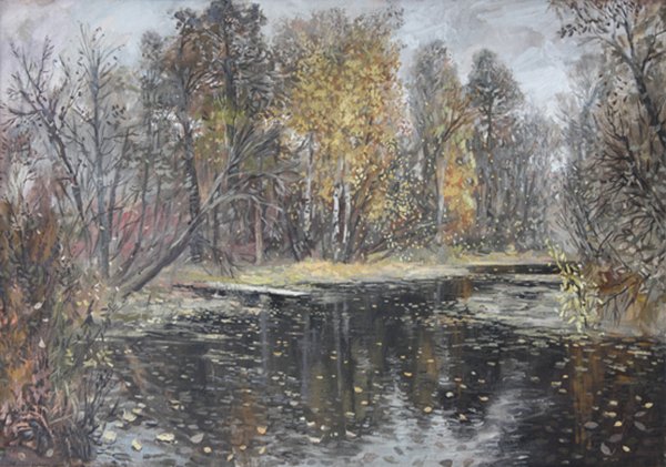 Мицник поздняя осень картина