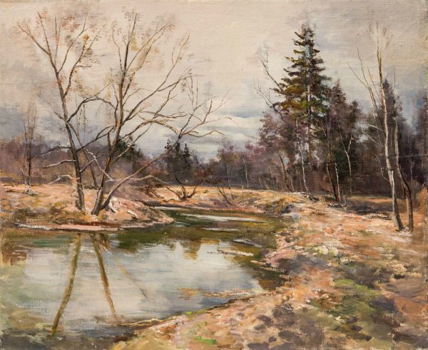 Картина Саврасова поздняя осень