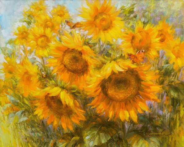 Ренуар Подсолнухи