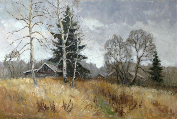 Поздняя осень живопись