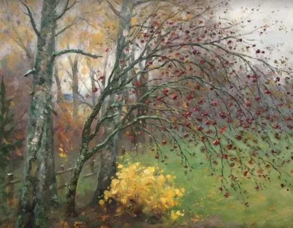 Художник Зотеев поздняя осень