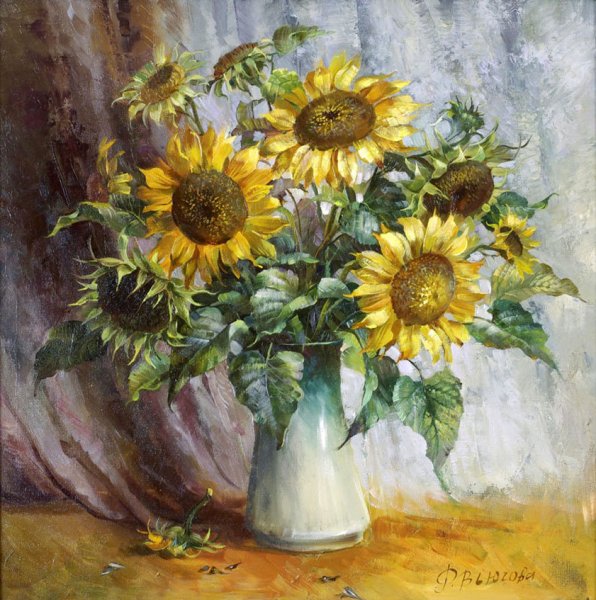 Сергей Владимирович Алексеев "букет подсолнухов