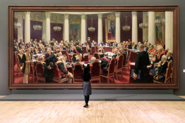 Илья Ефимович Репин Юбилейное заседание государственного совета